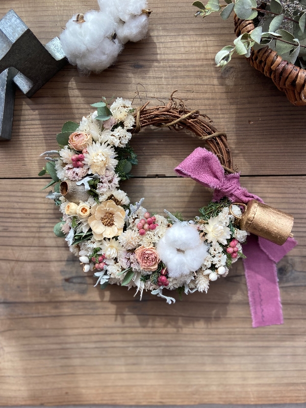 Christmas half wreath 2021 クリスマスハーフリース
