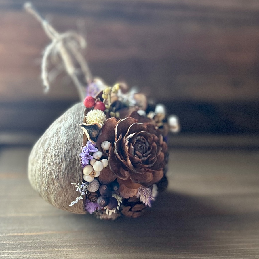 ブッダナッツの飾り◯ブラウンコットン ブッダナッツの飾り◯ブラウンコットン