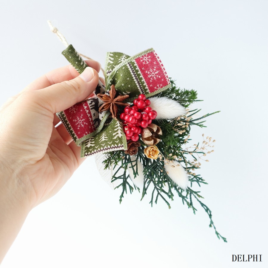 クリスマスミニリースとミニスワッグ
