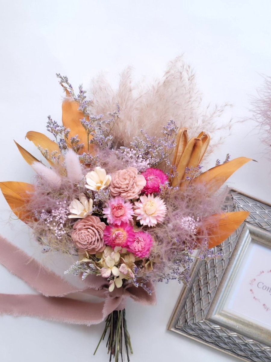 スモークツリーのピンクブーケ｜Fla-co（フラコ） - フラワー