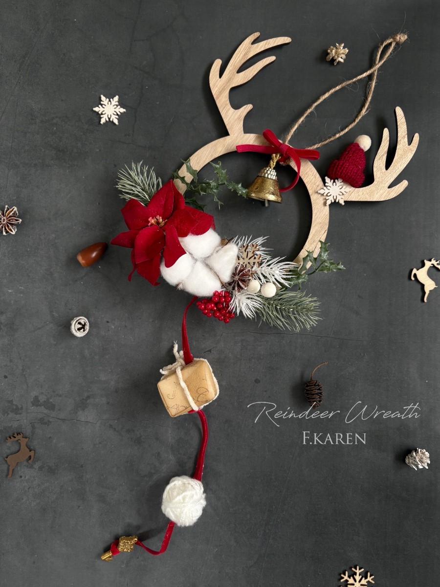 クリスマスリース☆トナカイ Yahoo!