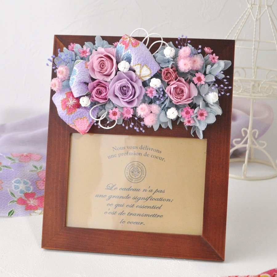 【美品】Elias  リボンフラワー  フォトフレーム③ 美品】Elias リボンフラワー フォトフレーム③