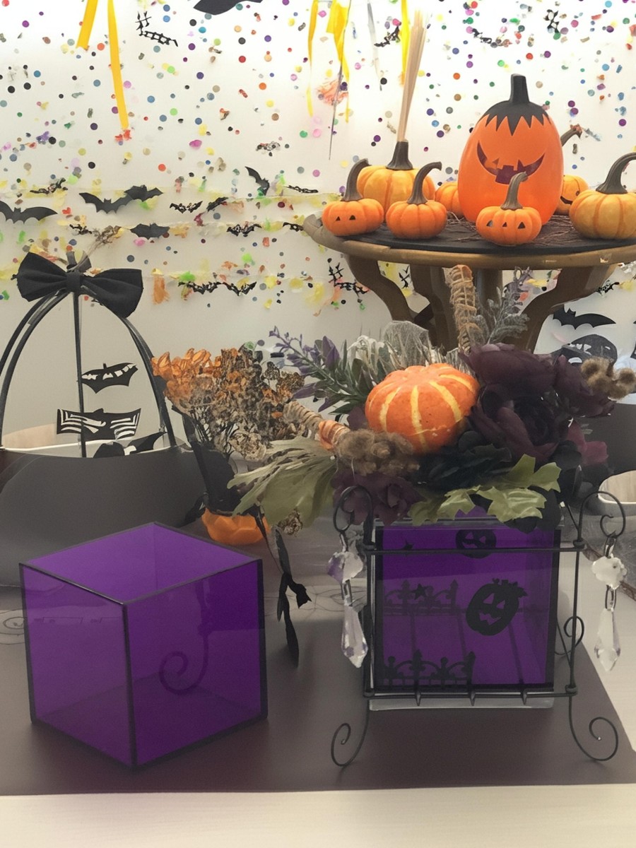 ハロウィンの小物入れ