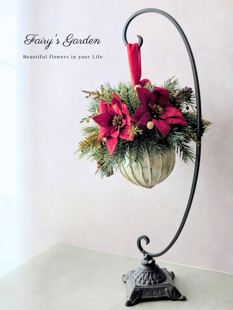 マダムアレクサンダー　HORIDAY　WISHES　クリスマス　ポインセチア ポインセチアのクリスマスオーナメント｜Fla-co（フラコ