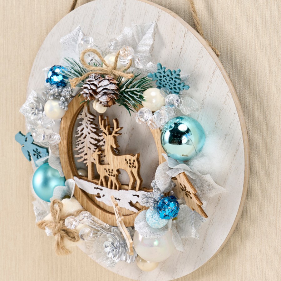 ひーちゃんさま専用アメリカンフラワー クリスマスアレンジ ひーちゃん