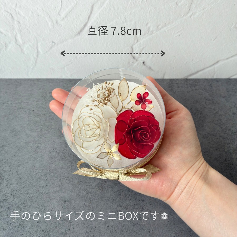 アメリカンフラワーワインレッド薔薇 きらめくバラ 3本セット アメリカンフラワー／ディップアート