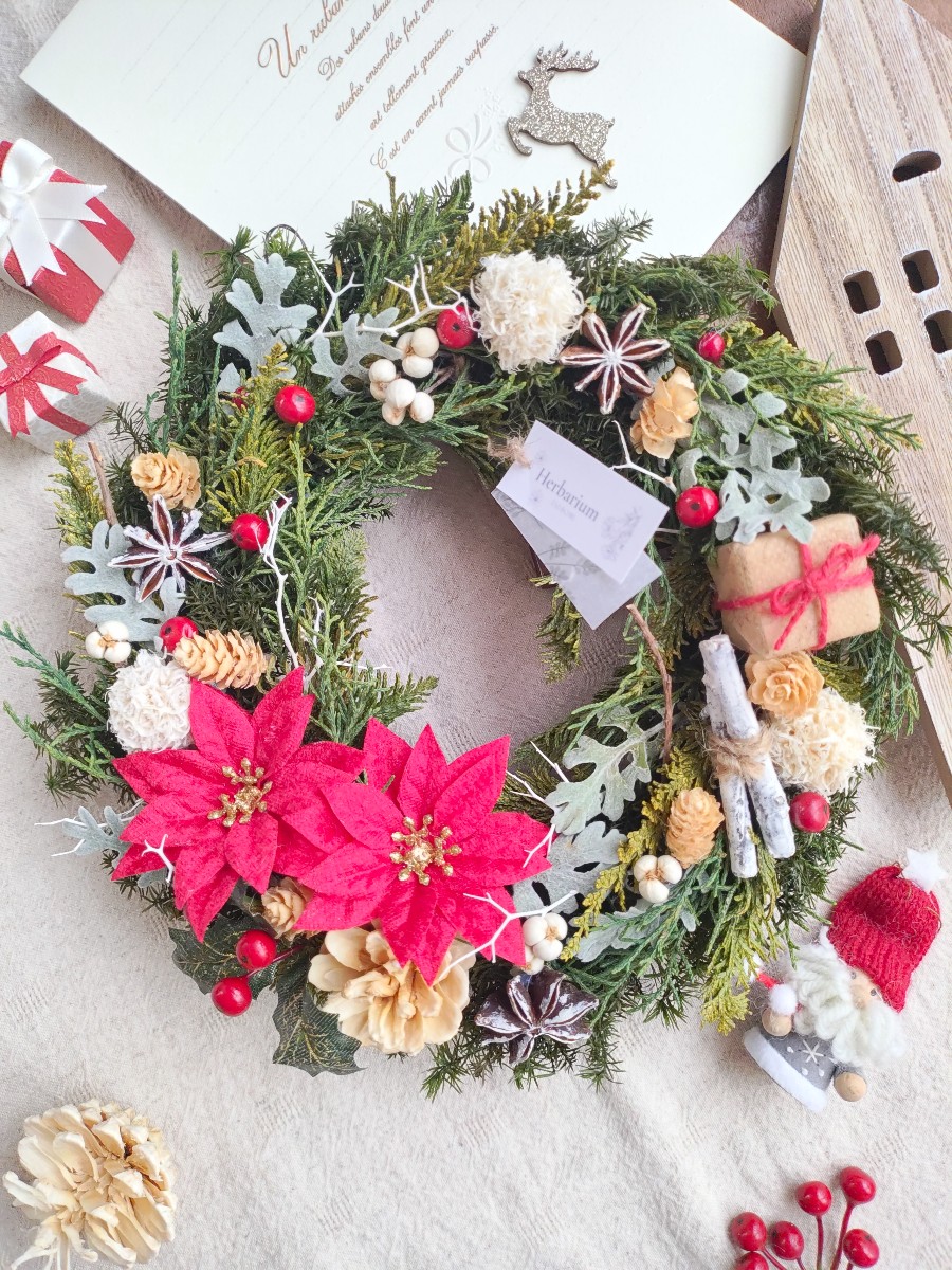 我が家のクリスマスリース｜Fla-co（フラコ） - フラワーアレンジ作品