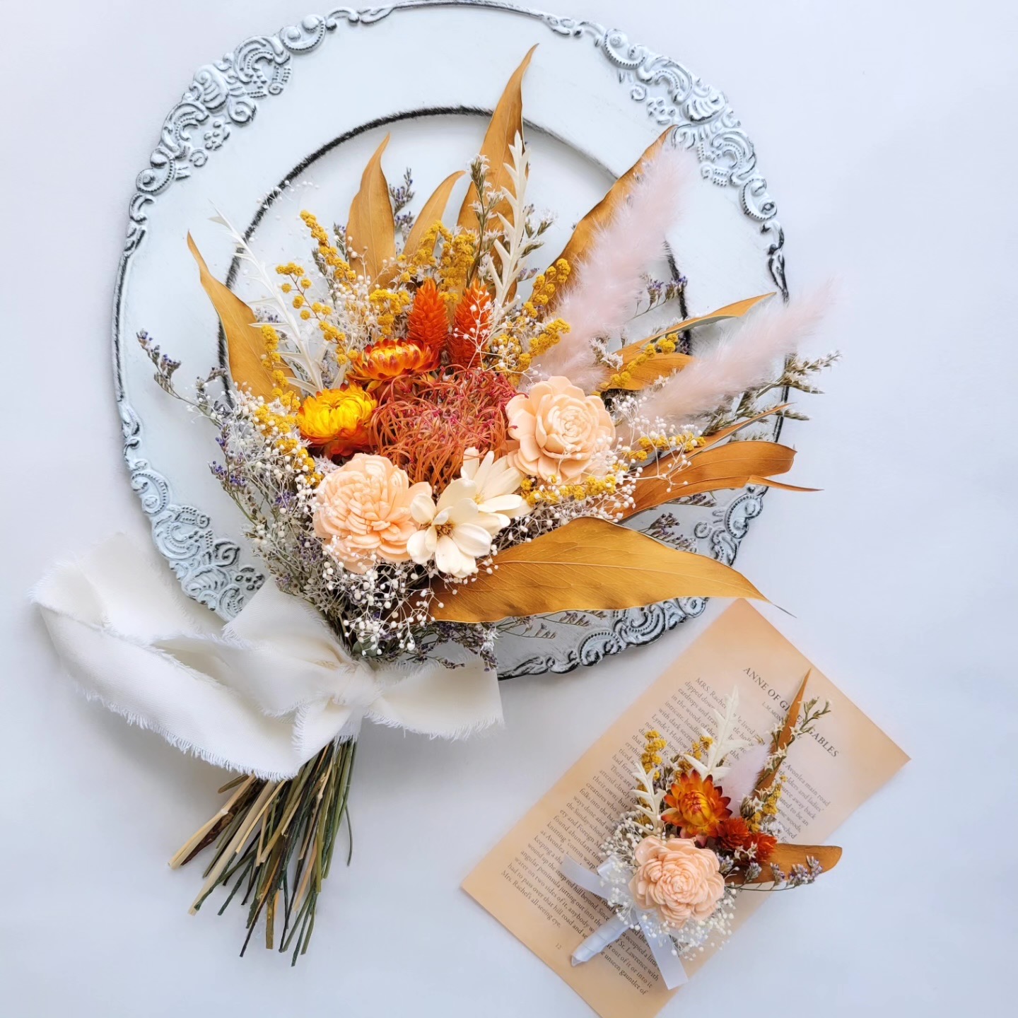 即日☆【プリザーブド】大地農園/みやこ松・小枝 10本入り グリーン