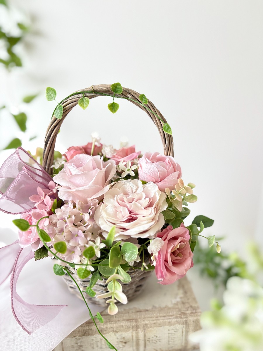 Sweet Pink ローズバスケット｜Fla-co（フラコ） - フラワーアレンジ