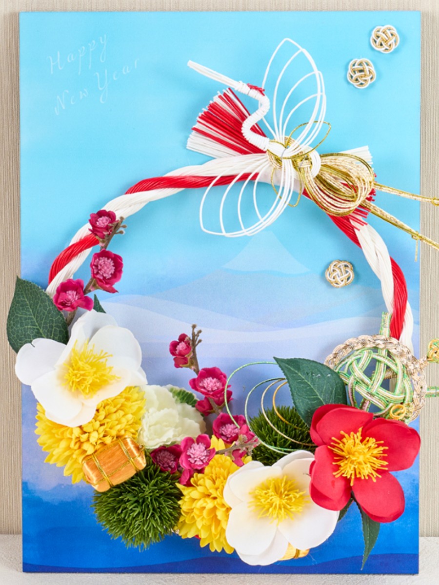 富士山お正月プレート飾り｜Fla-co（フラコ） - フラワーアレンジ作品