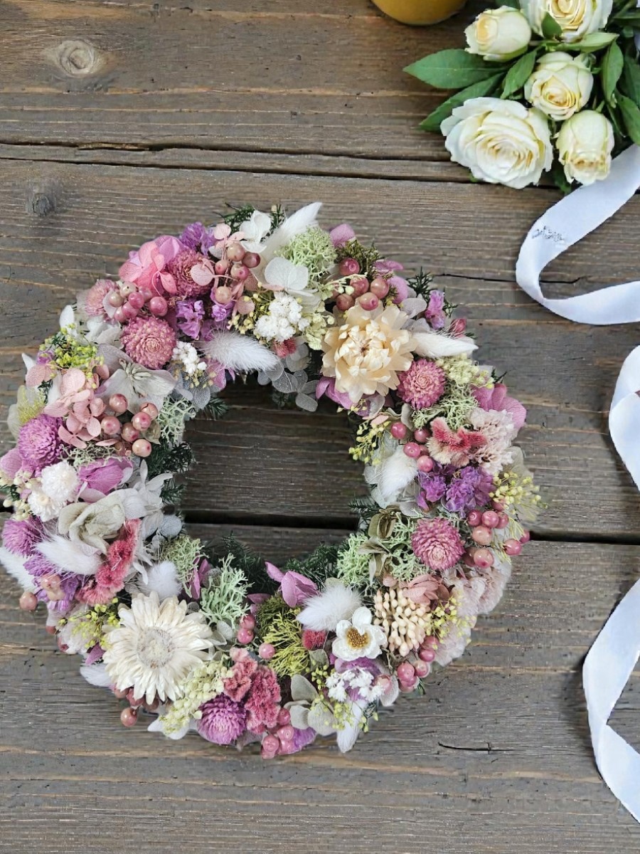 春のドライリース｜Fla-co（フラコ） - フラワーアレンジ作品投稿サイト