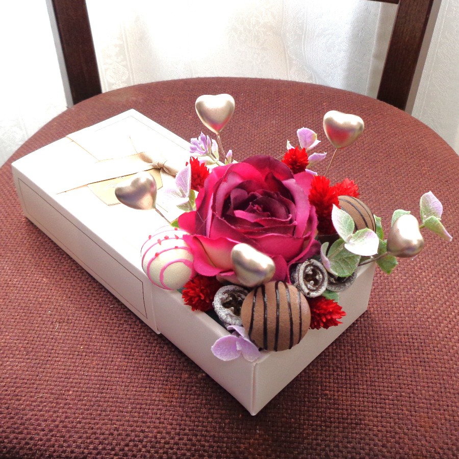 バレンタインミニアレンジメント｜Fla-co（フラコ） - フラワー