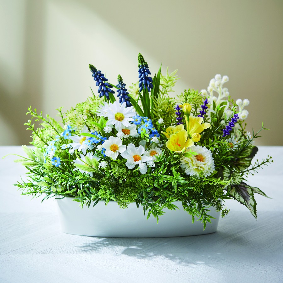 春の小花寄せ植え