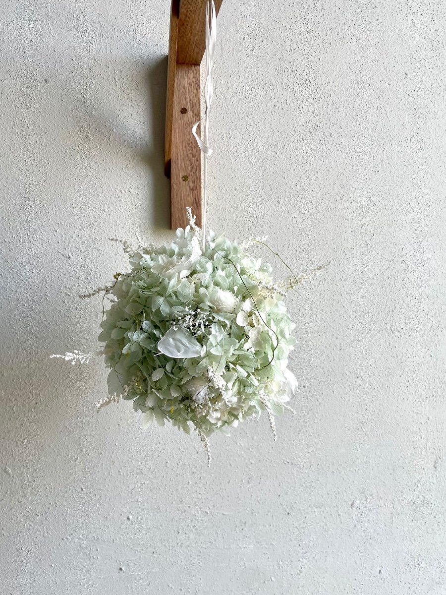 紫陽花のフライングボール