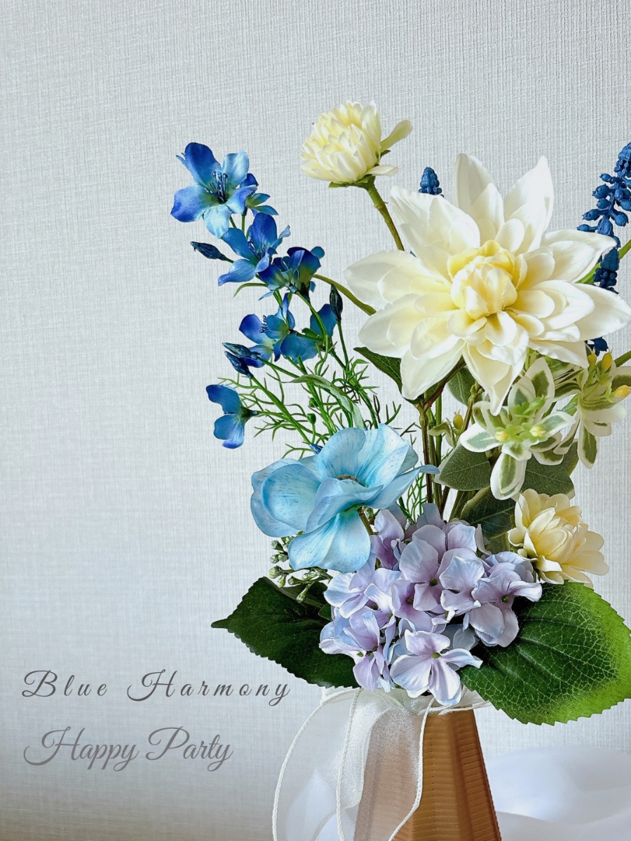 Blue Harmony｜Fla-co（フラコ） - フラワーアレンジ作品投稿サイト
