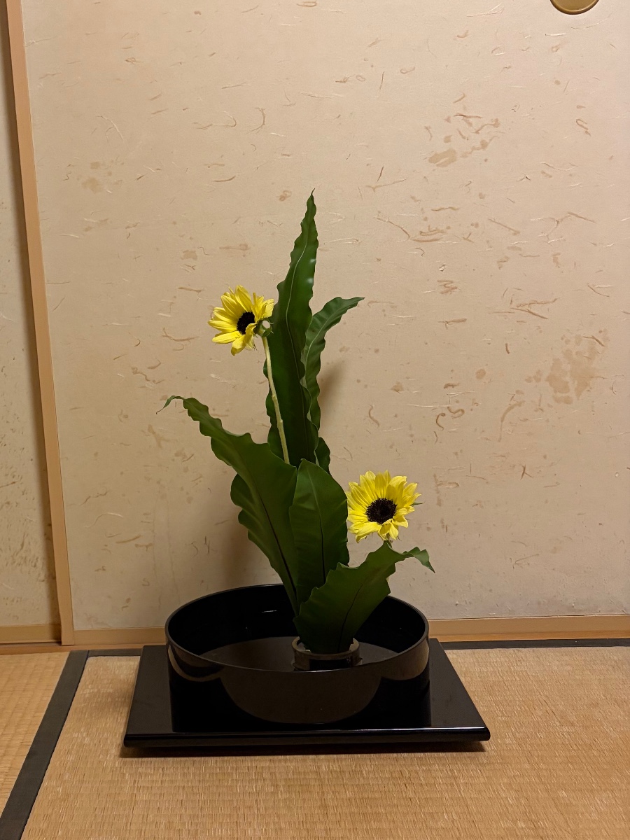 谷渡りの生花