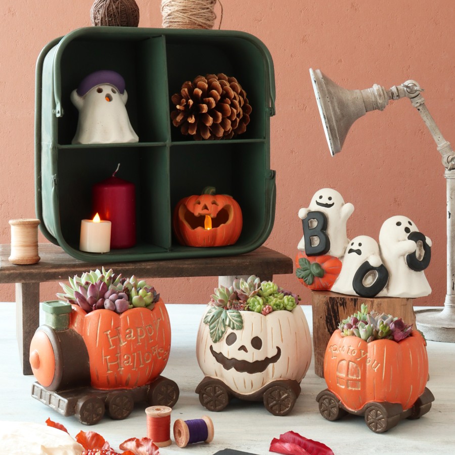 ハロウィンモチーフのセメントシリーズ