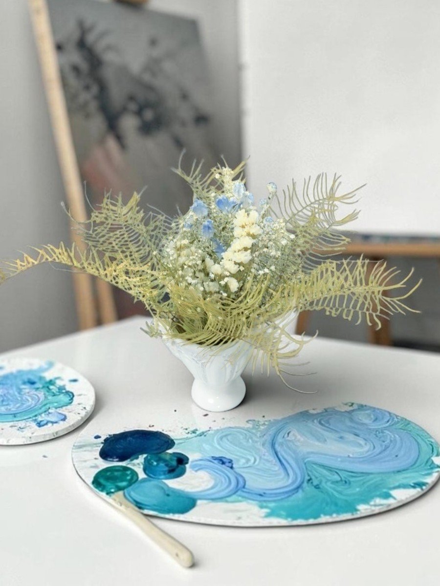 生花ドライフラワーのアレンジメント