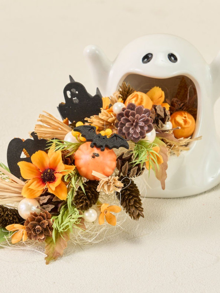 オバケとカボチャのハロウィンアレンジ