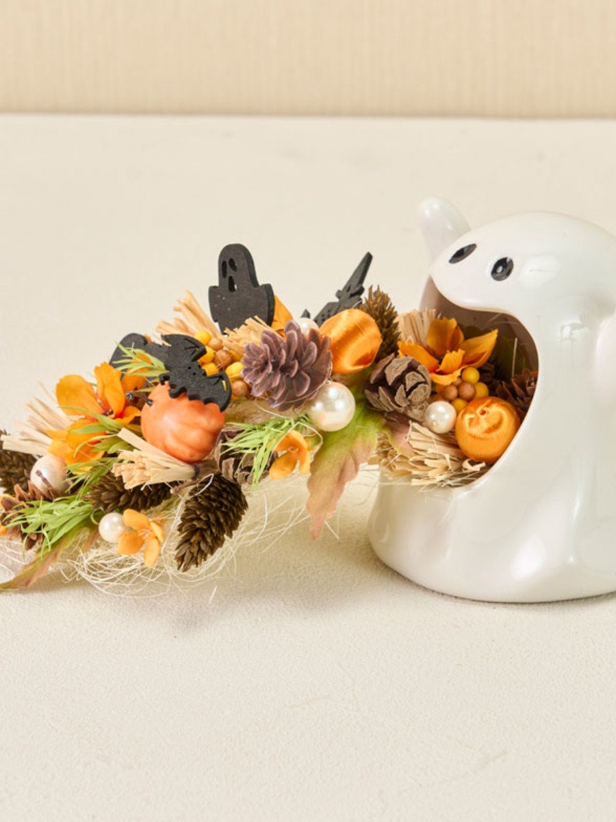 オバケとカボチャのハロウィンアレンジ