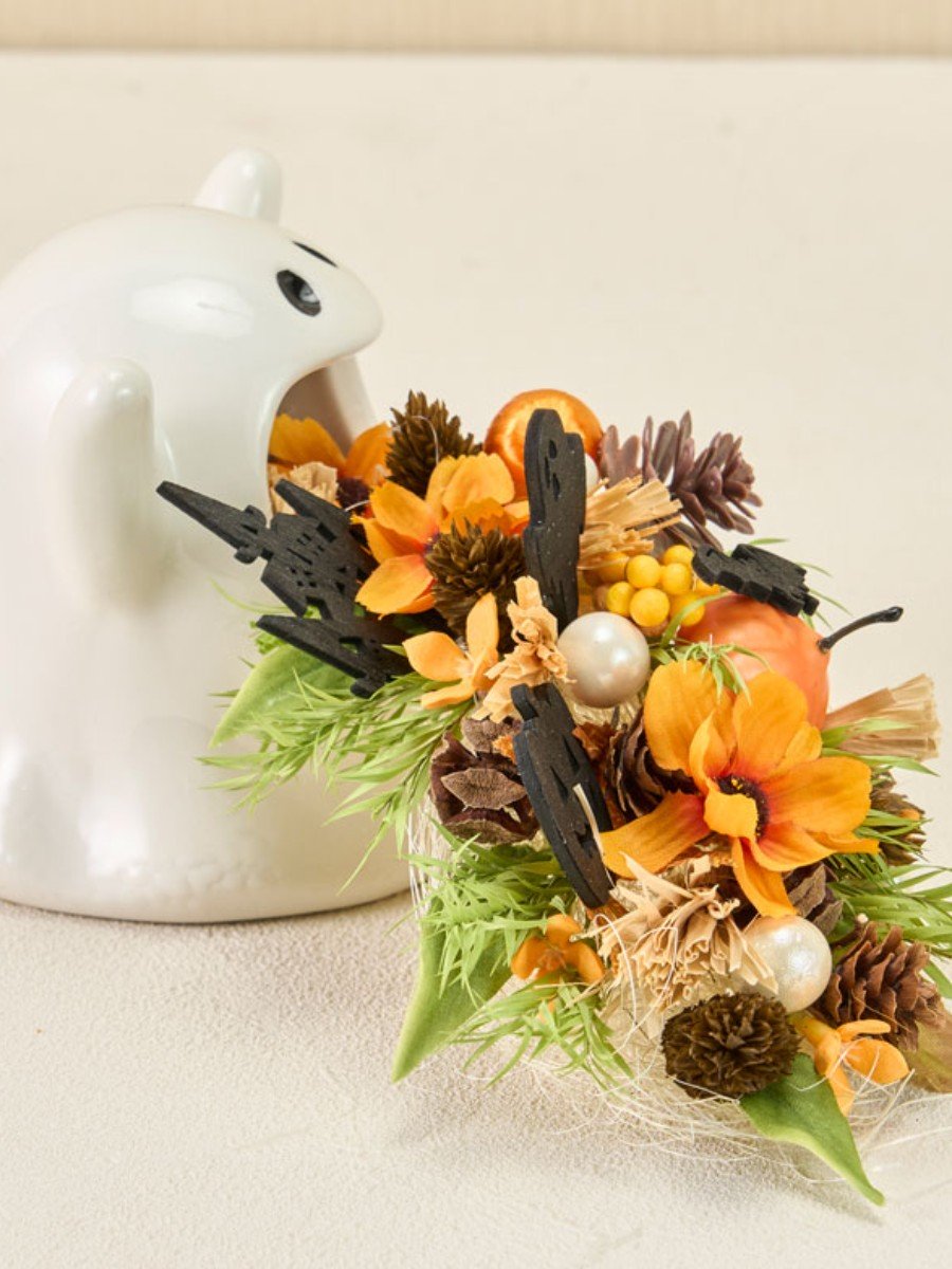 オバケとカボチャのハロウィンアレンジ