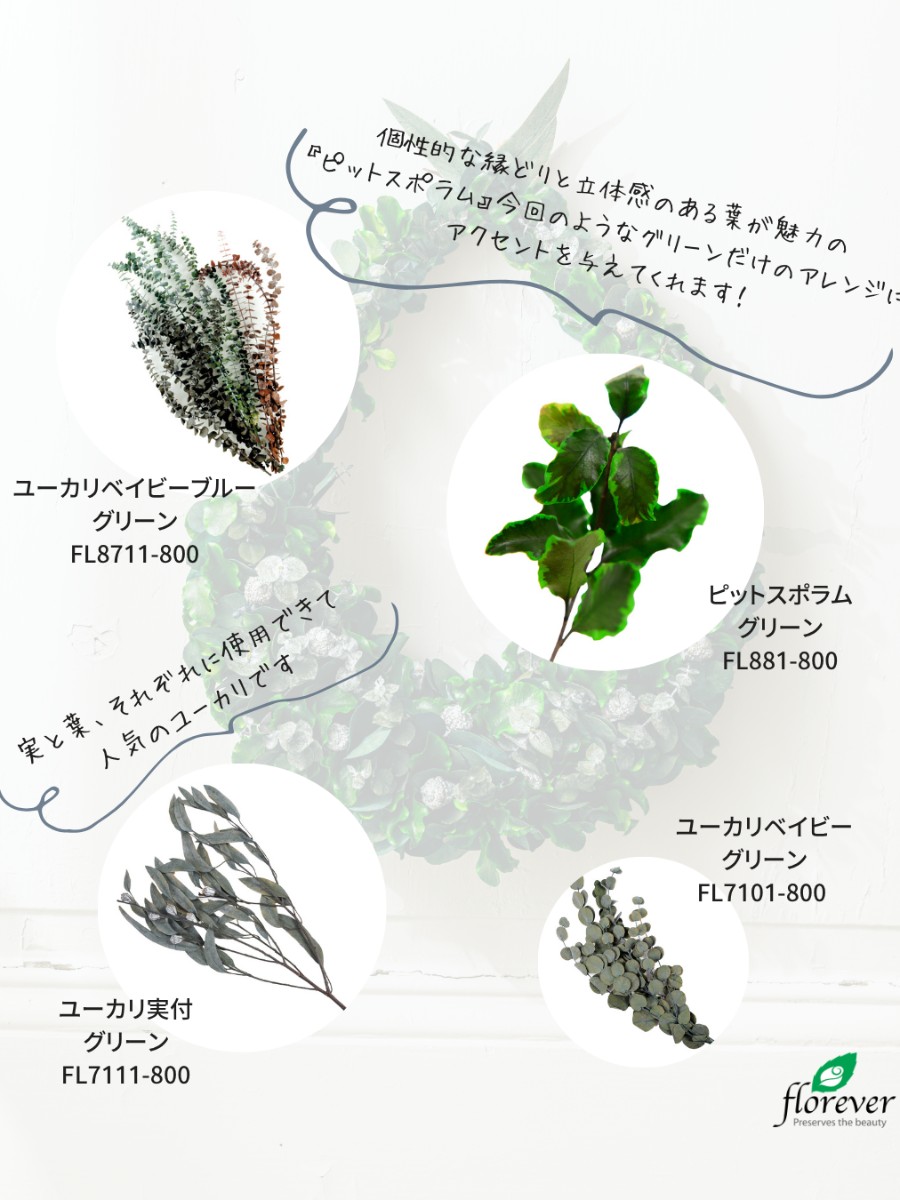 グリーンだけのインテリアリース