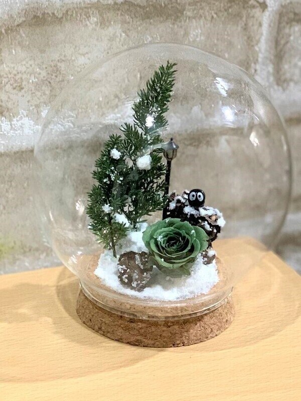 クリスマスのドームアレンジ