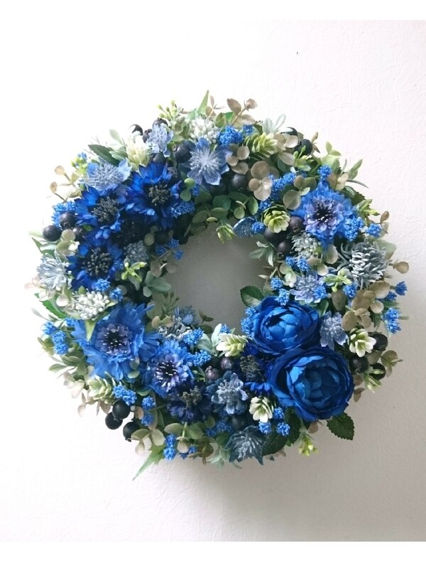 夏色アレンジ❣️プルメリアアレンジリース❣️50センチひろりん❣️ 夏色アレンジ❣️プルメリアアレンジリース❣️50センチひろりん