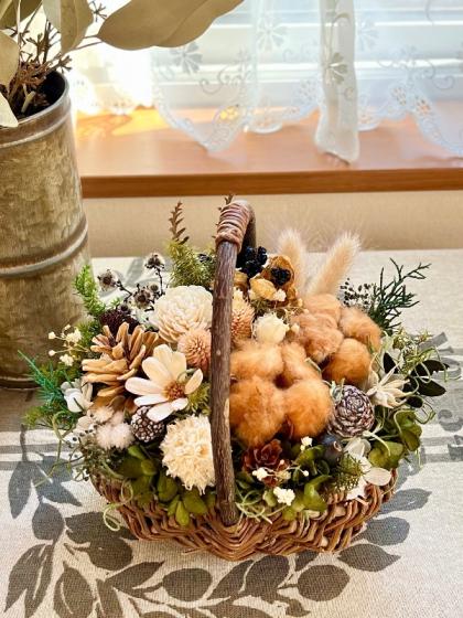 no.22676 アンティークプリザ かすみ草 白 新品 大地農園 xHx0veu5H6 