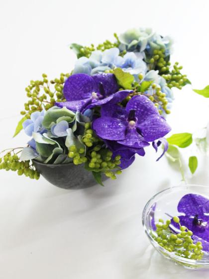 生花】バンダ[ブルー系おまかせ]6輪〜8輪 【早締切-74】 - 花材通販は