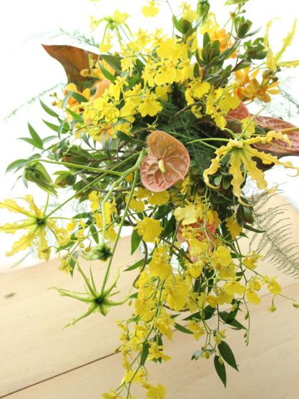 生花】グロリオサ〔黄色〕秀2L【OT】※入荷少 - 花材通販はなどんやアソシエ