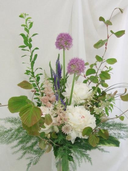 生花】芍薬 ラテンドレス(白系)【OT】中野1級〜※開花説明をお読み