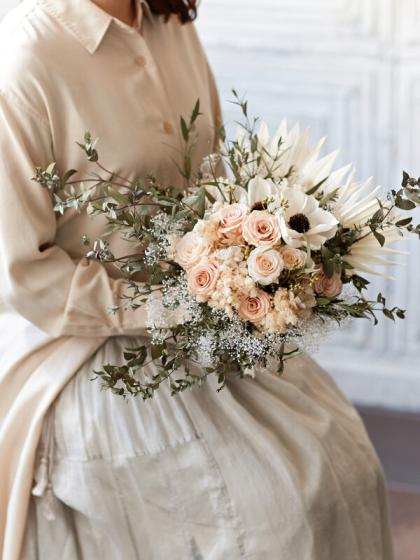 即日☆【ハンドメイドフラワー】大地農園/ソーラーアネモネ 2本 白