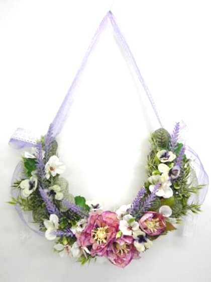 造花】YDM/ラベンダーブーケ ラベンダー/FBC-8132-LAV - 花材通販は