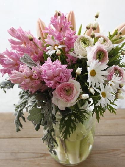 生花】チューリップ タイス or タイスブーツ(クリームピンク系)【早