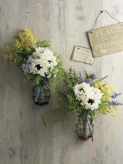 造花】アスカ/ジニアピック #001 ホワイト/A-33949-1 - 花材通販はなど