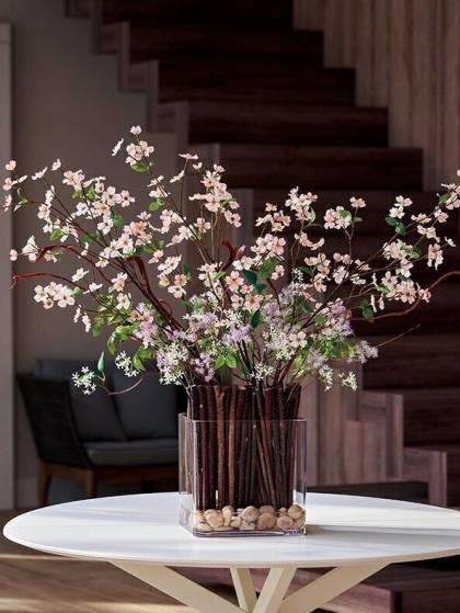 即日☆【造花】MAGIQ東京堂/サリックススレンダーブランチ DK/BROWN