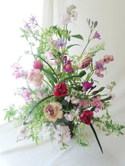 生花】チューリップ ダブルプリンセス(八重濃いピンク)【OT】 - 花材