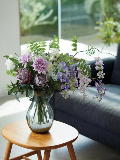 大特価◎【造花】MAGIQ東京堂/あさつゆ藤枝 #17 LV/PP/FM002223-017