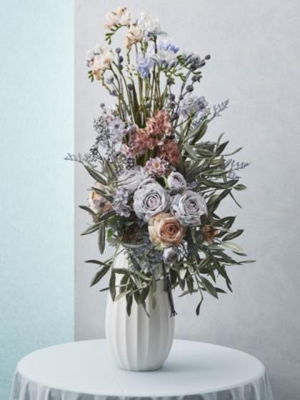 造花】アスカ/スイセン×5 ブルーモーブ/A-34463-9M - 花材通販はなどん