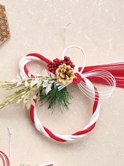 東京堂/水引紅白〆縄 赤白/XJ000290 - 花材通販はなどんやアソシエ