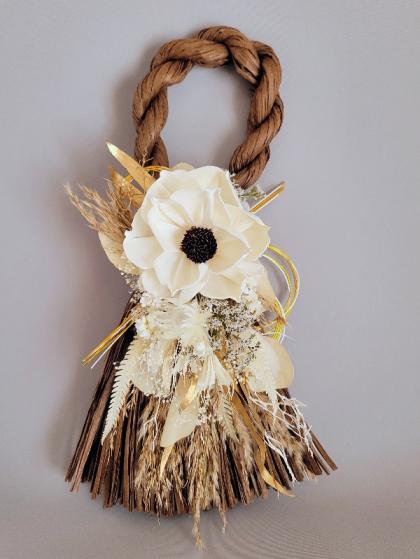 即日☆【ハンドメイドフラワー】大地農園/ソーラーアネモネ 2本 白