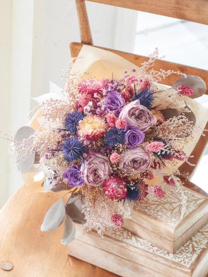 プリザーブド】大地農園/ポプルス 約40g グレーホワイト/02080-872