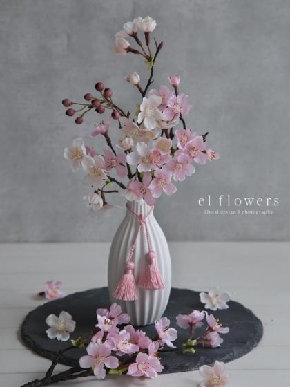 即日☆【造花】MAGIQ東京堂/薄紅の桜 ミニ PINK /FM007044 - 花