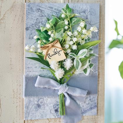 造花】MAGIQ東京堂/千日紅ピック 3本 #1 WHITE/FM001469-001 - 花材