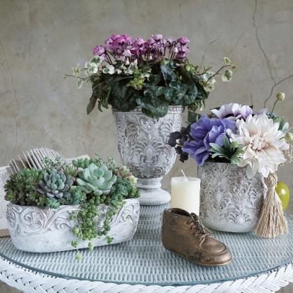 Eco Stone Flower Vase -Rainy Ground