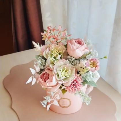 造花】アスカ/クリスマスローズ×3 ピンクグリーン/A-34587-3G - 花材