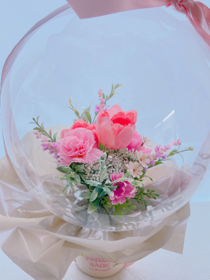 即日☆【造花】MAGIQ東京堂/セシルチューリップブーケ #2 PINK ピンク 