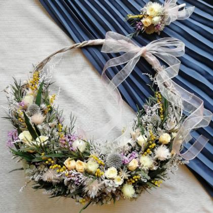 即日☆【ドライ】ルリタマアザミ 3本 /DN000007 - 花材通販はなどんや