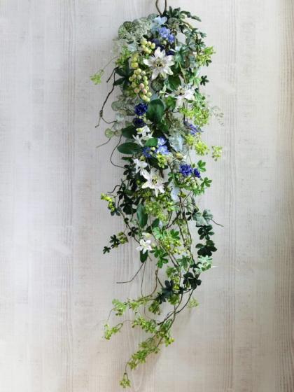 即日☆【造花】MAGIQ東京堂/ハートリーフ ツイッグガーランド GREEN